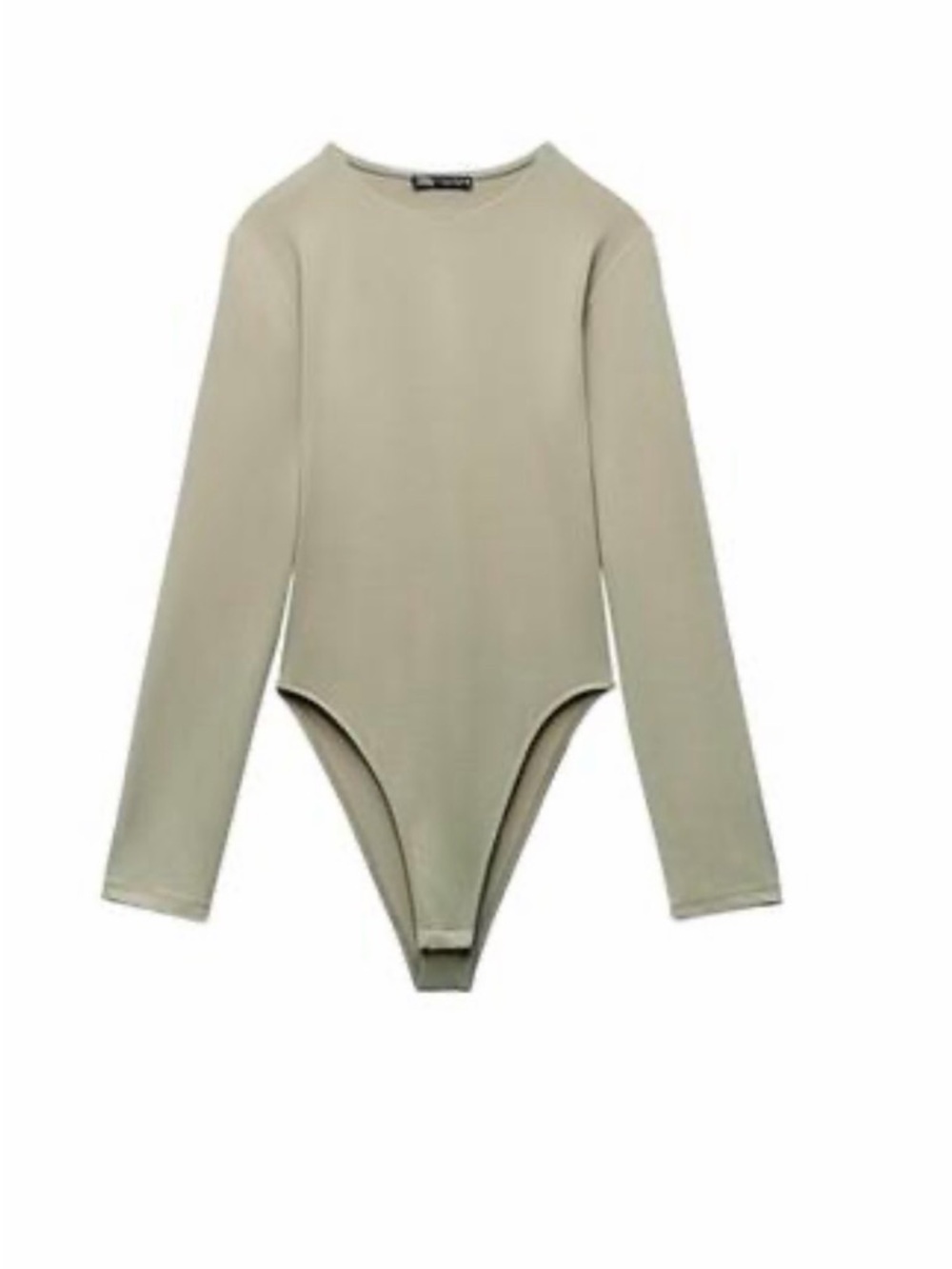Zara women’s beige Scoop Neck Bodysuit Sz M